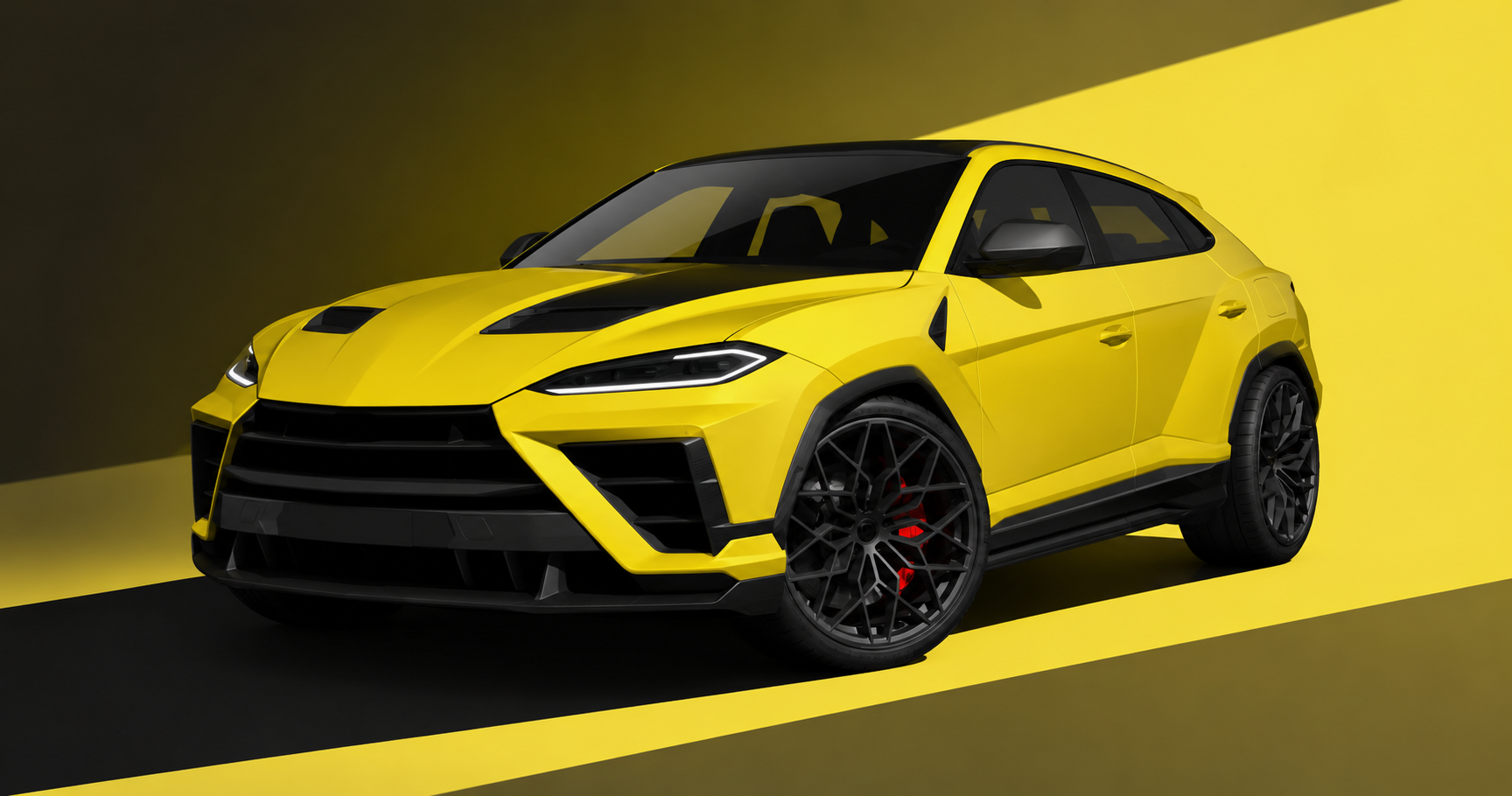 Seitenansicht des neuen Lamborghini Urus SE Performante von KAEMA MOTORS